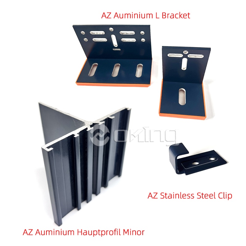 Profesjonelt bygningsfasadeinstallasjonssystem med skjult/eksponert feste for terrakotta keramiske paneler