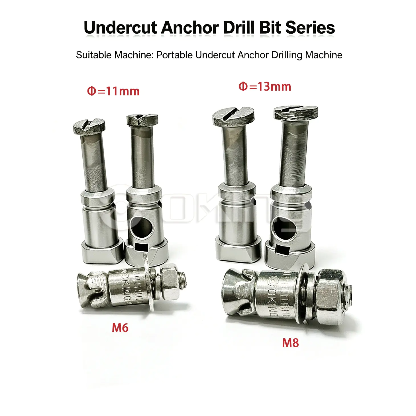 VARMT underskjært karbid spiralbor 11mm/13mm for murboring Tynn stein Keramiske fliser Marmor Granitt Fasadetørr